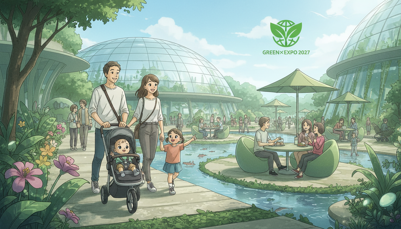 GREEN×EXPO 2027は子連れでも楽しめる?ベビーカー・休憩・食事の不安を解説