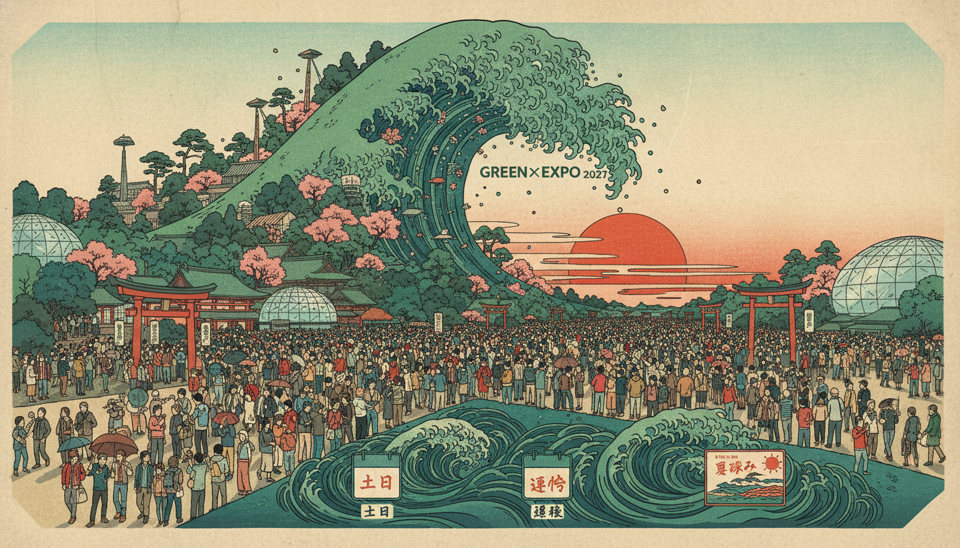 GREEN×EXPO 2027の混雑予想｜土日・連休・夏休みはどれくらい混む？