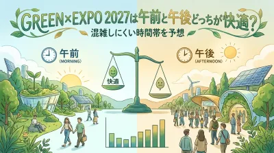 GREEN×EXPO 2027は午前と午後どっちが快適？混雑しにくい時間帯を予想