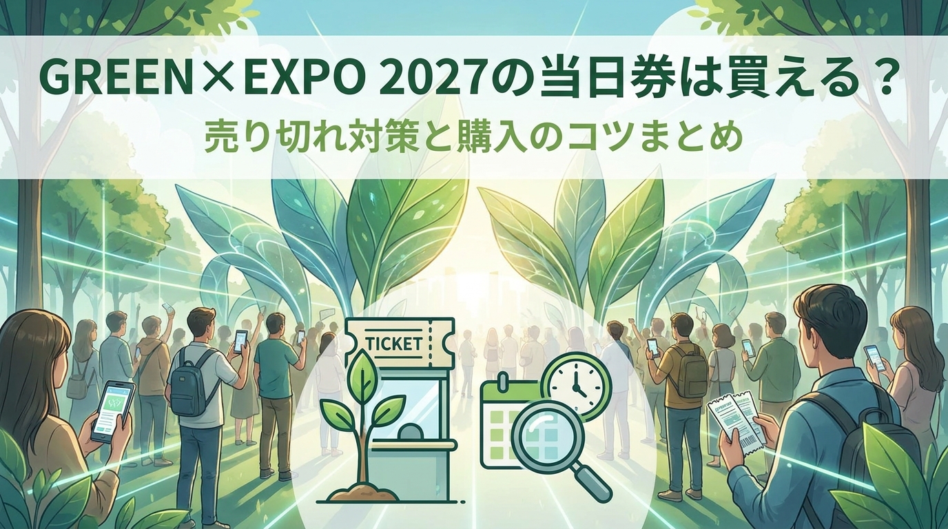 GREEN×EXPO 2027の当日券は買える？売り切れ対策と購入のコツまとめ