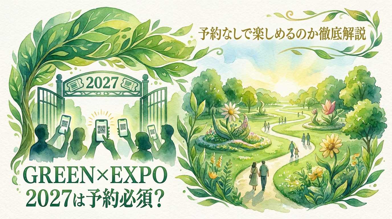 GREEN×EXPO 2027は予約必須？予約なしで楽しめるのか徹底解説