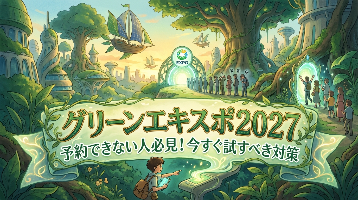 グリーンエキスポ2027｜予約できない人必見！今すぐ試すべき対策とは