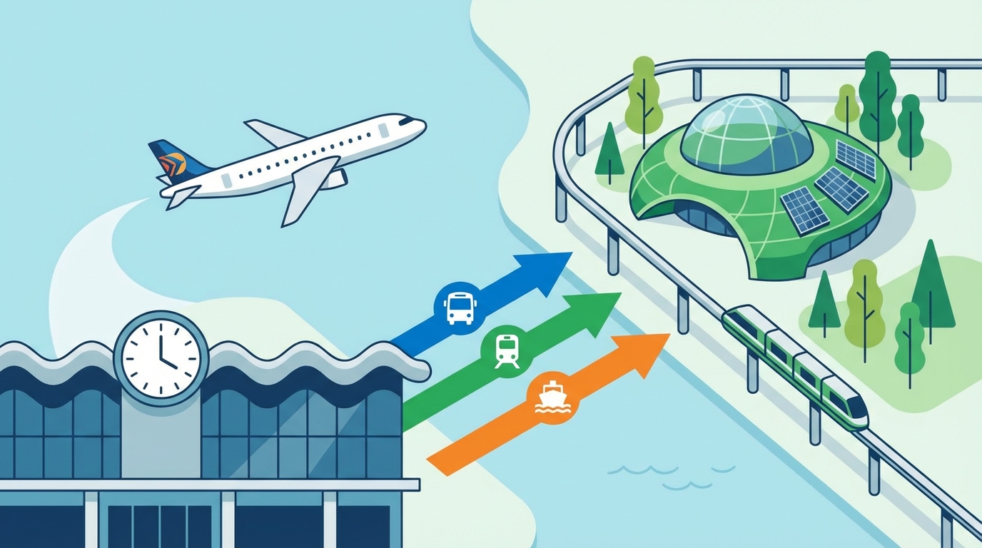 羽田空港からGREEN×EXPO 2027会場へは複数のアクセス手段が利用可能