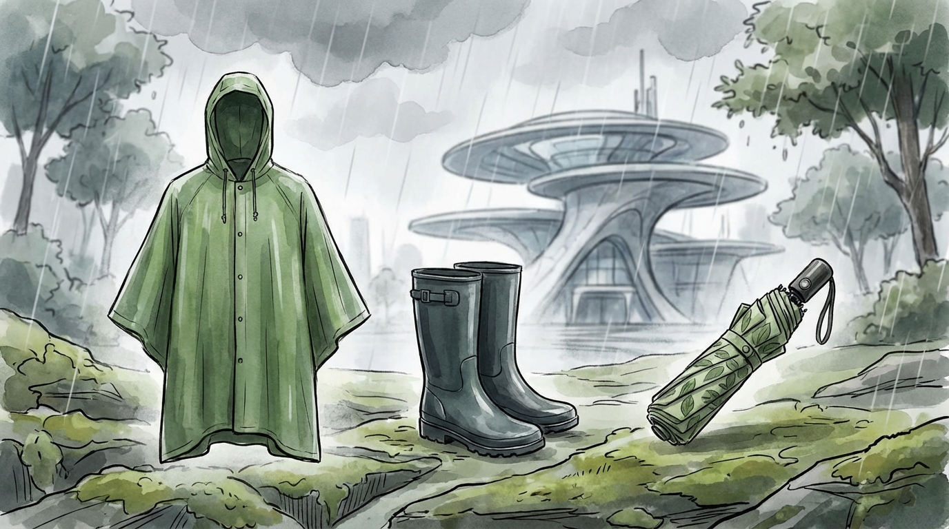 結論:GREEN×EXPO 2027の雨対策は「レインコート」「防水靴」「折り畳み傘」の3点セットが
